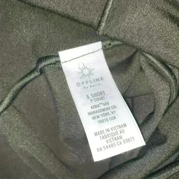 Offline by Aerie Green Real Me High Waisted V-Seam 7/8 Leggings Size S Short - Picture 6 of 11